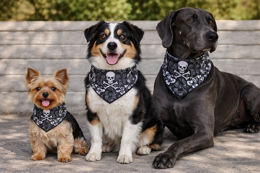 Mad Drool Companion™ Animal Bandanas - Skulls
