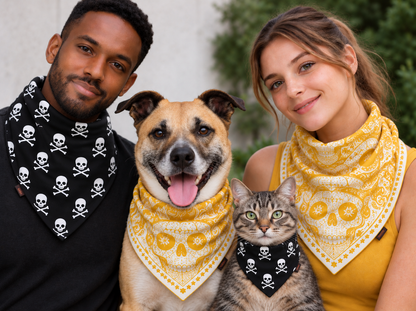 Mad Drool™ Absorbent Bandanas- Skulls
