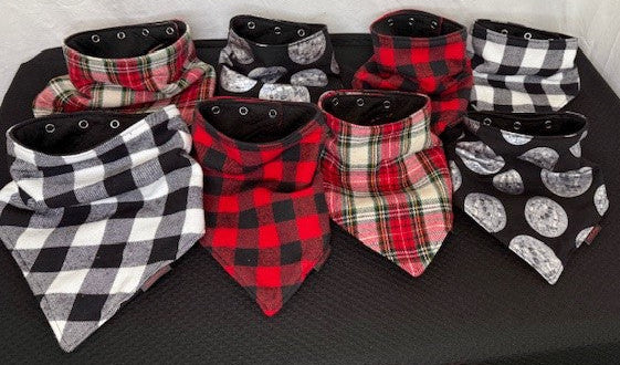 Mad Drool™ Absorbent Bandanas- Holiday Collection 2025- SALE!