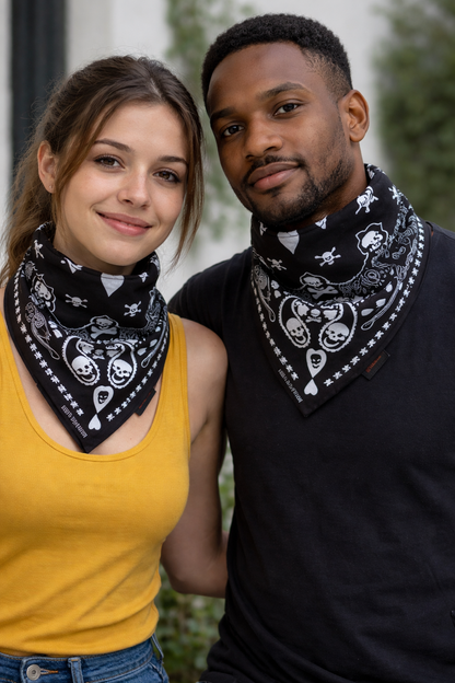 Mad Drool™ Absorbent Bandanas- Skulls